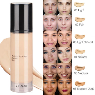 Flawless Finish Matte Liquid Foundation - Moisturizing Face Makeup for Perfect Skin Coverage